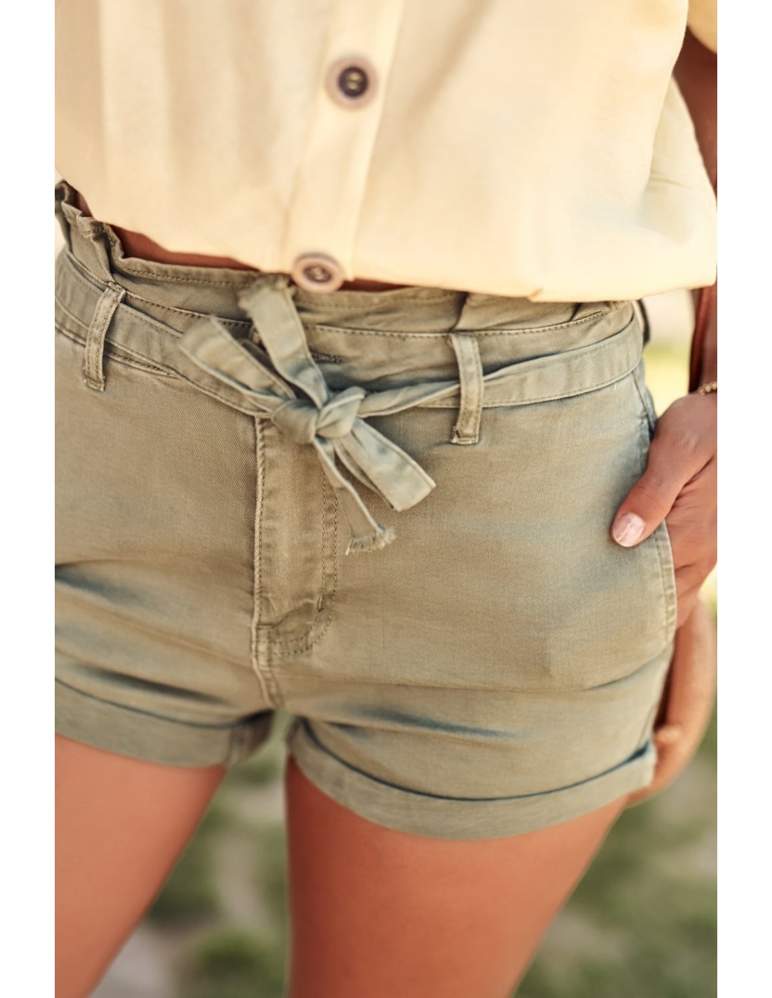 Khaki denim shorts 66000 - Online store - Boutique